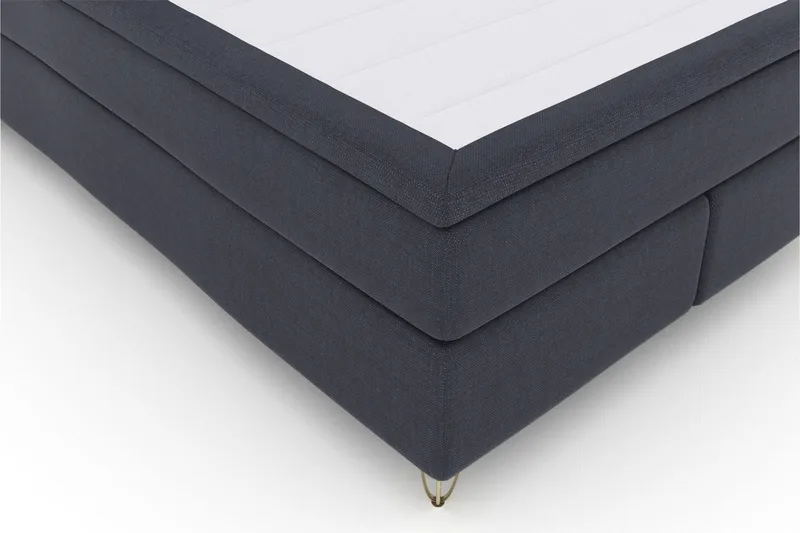Select No 5 Komplett Sängpaket 140x200 Fast Latex - Blå/Metall V-form - Möbler - Säng - Komplett sängpaket