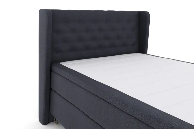 Select No 5 Komplett Sängpaket 140x200 Fast Latex - Blå/Metall V-form - Möbler - Säng - Komplett sängpaket