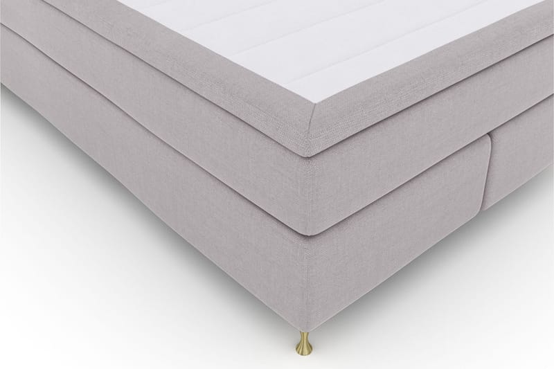 Select No 5 Komplett Sängpaket 140x200 Fast Latex - Ljusgrå/Guld - Möbler - Säng - Komplett sängpaket