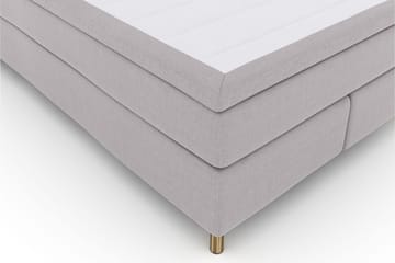 Select No 5 Komplett Sängpaket 140x200 Fast Latex - Ljusgrå/Koppar - Möbler - Säng - Komplett sängpaket