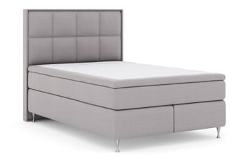 Select No 5 Komplett Sängpaket 140x200 Fast Latex - Ljusgrå/Silver - Möbler - Säng - Komplett sängpaket