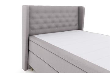 Select No 5 Komplett Sängpaket 140x200 Medium Latex - Ljusgrå/Guld - Möbler - Säng - Komplett sängpaket