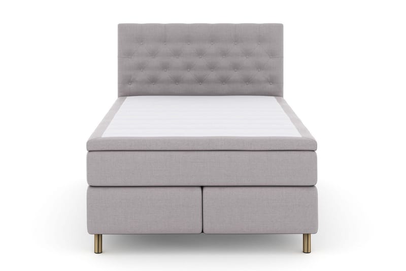 Select No 5 Komplett Sängpaket 140x200 Medium Latex - Ljusgrå/Koppar - Möbler - Säng - Komplett sängpaket