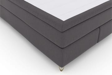 Select No 5 Komplett Sängpaket 140x200 Medium Latex - Mörkgrå/Metall V-form - Möbler - Säng - Komplett sängpaket