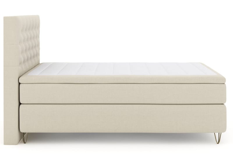 Select No 5 Komplett Sängpaket 140x200 Medium Watergel - Beige/Metall V-form - Möbler - Säng - Komplett sängpaket