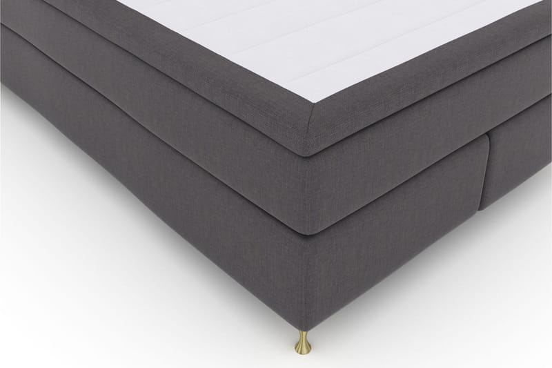 Select No 5 Komplett Sängpaket 140x200 Medium Watergel - Mörkgrå/Guld - Möbler - Säng - Komplett sängpaket