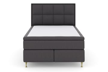 Select No 5 Komplett Sängpaket 140x200 Medium Watergel - Mörkgrå/Guld - Möbler - Säng - Komplett sängpaket