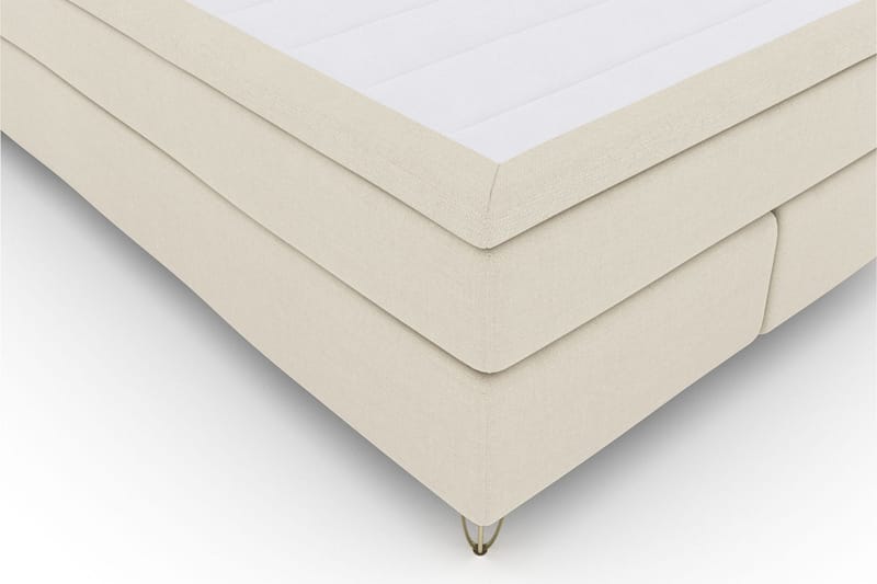 Select No 5 Komplett Sängpaket 160x200 Fast/Medium Latex - Beige/Metall V-form - Möbler - Säng - Komplett sängpaket