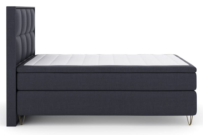 Select No 5 Komplett Sängpaket 160x200 Medium Latex - Blå/Metall V-form - Möbler - Säng - Komplett sängpaket
