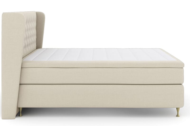Select No 5 Komplett Sängpaket 180x200 Fast Latex - Beige/Guld - Möbler - Säng - Komplett sängpaket