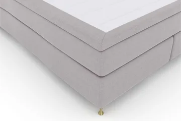 Select No 5 Komplett Sängpaket 180x200 Fast Latex - Ljusgrå/Guld - Möbler - Säng - Komplett sängpaket