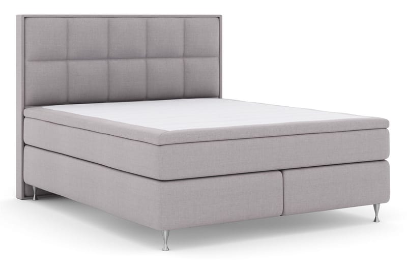 Select No 5 Komplett Sängpaket 180x200 Fast Watergel - Ljusgrå/Silver - Möbler - Säng - Komplett sängpaket