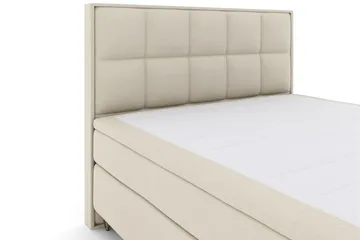 Select No 5 Komplett Sängpaket 180x200 Fast/Medium Latex - Beige/Metall V-form - Möbler - Säng - Komplett sängpaket