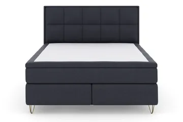 Select No 5 Komplett Sängpaket 180x200 Fast/Medium Latex - Blå/Metall V-form - Möbler - Säng - Komplett sängpaket