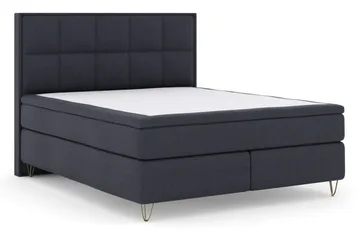 Select No 5 Komplett Sängpaket 180x200 Fast/Medium Latex - Blå/Metall V-form - Möbler - Säng - Komplett sängpaket