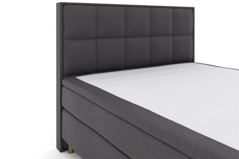 Select No 5 Komplett Sängpaket 180x200 Fast/Medium Latex - Mörkgrå/Koppar - Möbler - Säng - Komplett sängpaket
