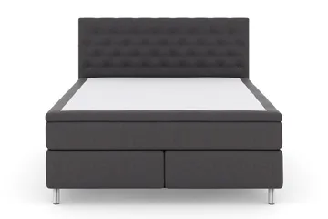 Select No 5 Komplett Sängpaket 180x200 Medium Latex  Mörk - Mörkgrå Metall - Möbler - Säng - Komplett sängpaket