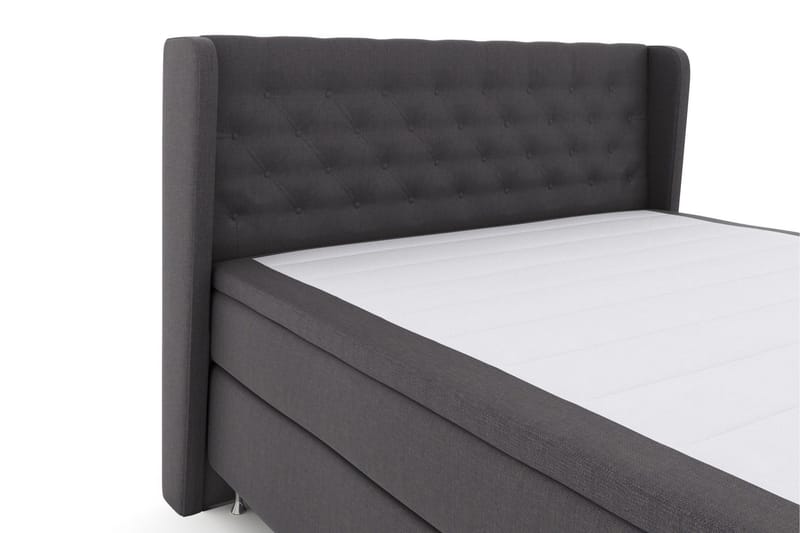 Select No 5 Komplett Sängpaket 180x200 Medium Latex - Mörkgrå/Silver - Möbler - Säng - Komplett sängpaket