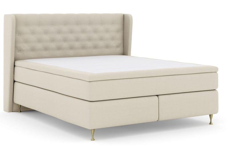Select No 5 Komplett Sängpaket 180x200 Medium Watergel - Beige/Guld - Möbler - Säng - Komplett sängpaket