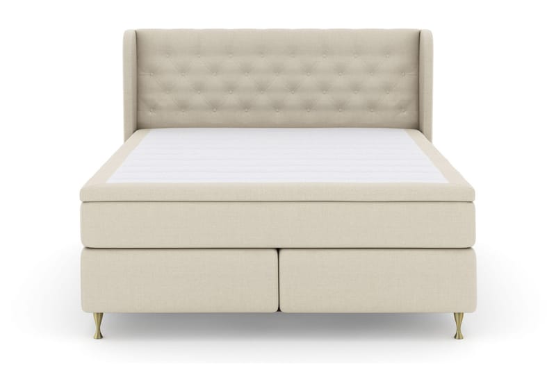 Select No 5 Komplett Sängpaket 210x210 Fast Latex - Beige/Guld - Möbler - Säng - Komplett sängpaket