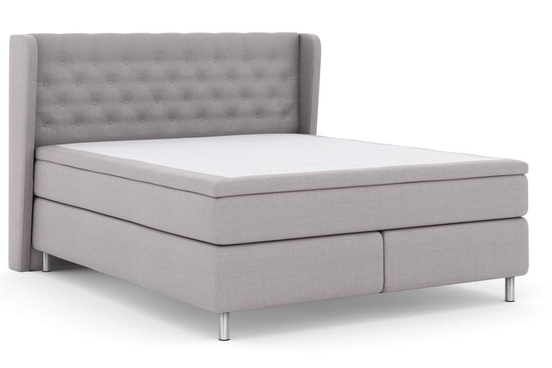Select No 5 Komplett Sängpaket 210x210 Fast Latex - Ljusgrå/Metall - Möbler - Säng - Komplett sängpaket