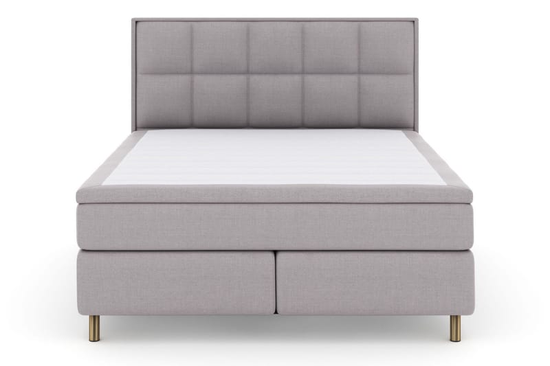 Select No 5 Komplett Sängpaket 210x210 Medium Latex - Ljusgrå/Koppar - Möbler - Säng - Komplett sängpaket