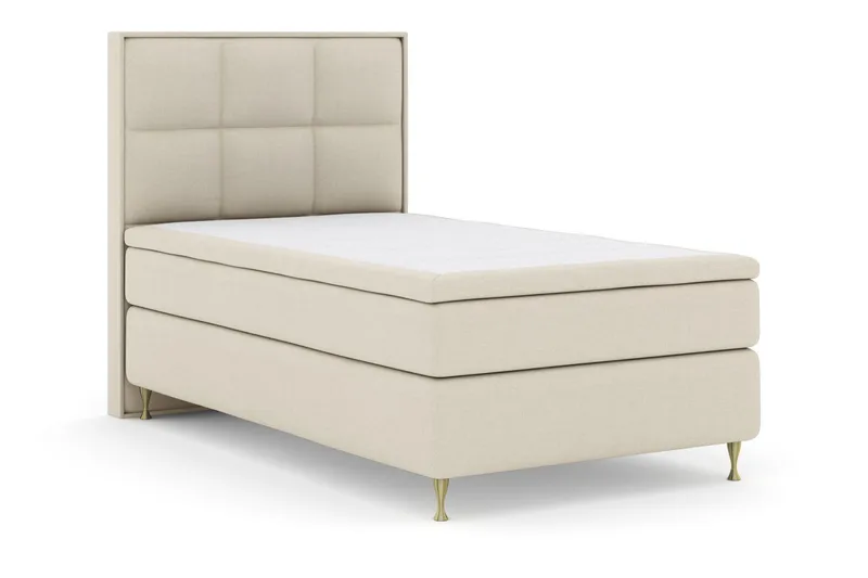 Select No 6 Komplett Sängpaket 120x200 Fast Latex/Memory - Beige/Guld - Möbler - Säng - Komplett sängpaket
