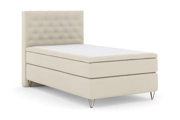 Select No 6 Komplett Sängpaket 120x200 Fast Latex/Memory - Beige/Metall V-form - Möbler - Säng - Komplett sängpaket