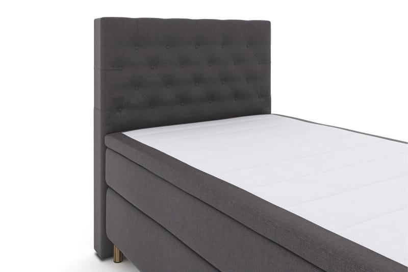 Select No 6 Komplett Sängpaket 120x200 Fast Latex/Memory - Mörkgrå/Koppar - Möbler - Säng - Komplett sängpaket