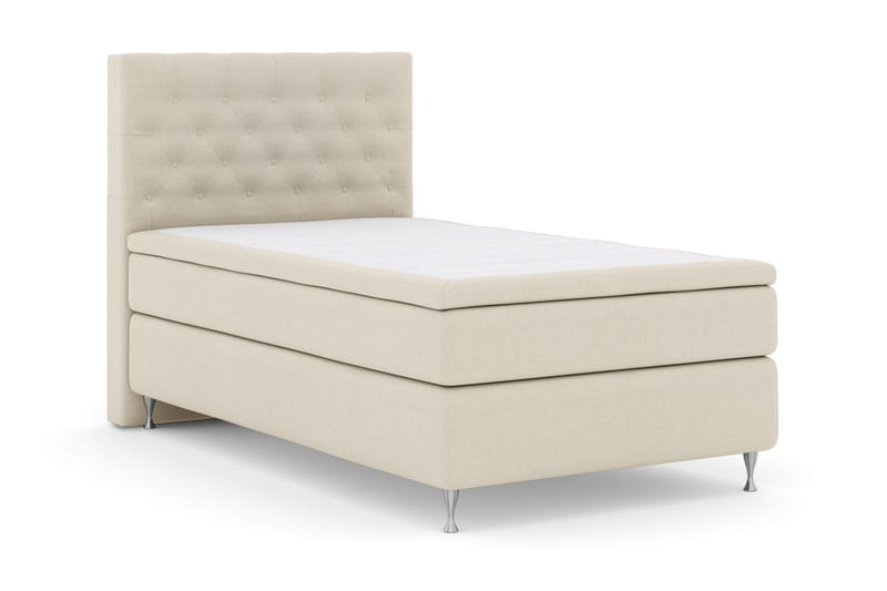 Select No 6 Komplett Sängpaket 120x200 Fast Memory/Pocket - Beige/Silver - Möbler - Säng - Komplett sängpaket