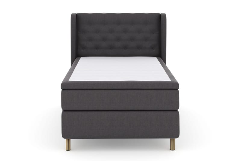 Select No 6 Komplett Sängpaket 120x200 Fast Memory/Pocket - Mörkgrå/Koppar - Möbler - Säng - Komplett sängpaket