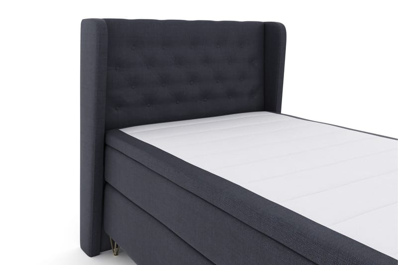Select No 6 Komplett Sängpaket 120x200 Medium Latex/Memory - Blå/Metall V-form - Möbler - Säng - Komplett sängpaket