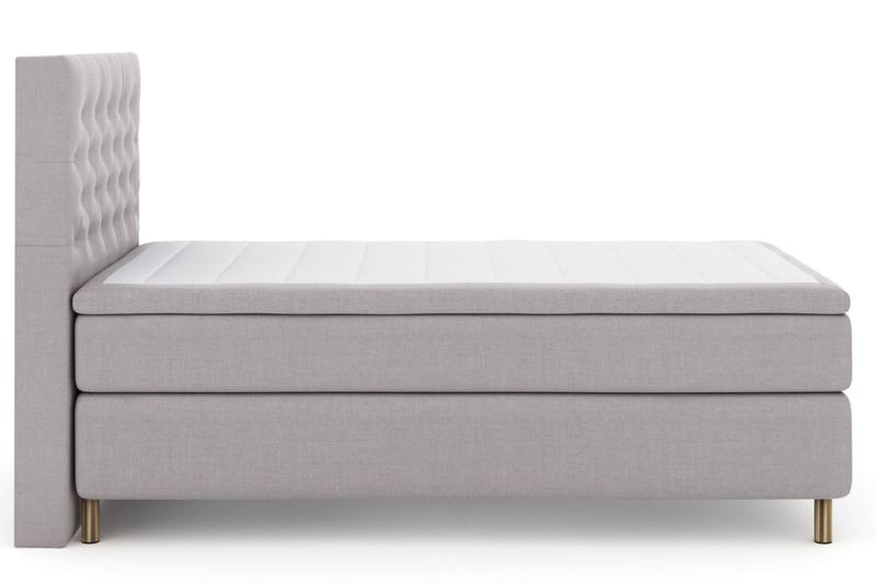 Select No 6 Komplett Sängpaket 120x200 Medium Latex/Memory - Ljusgrå/Koppar - Möbler - Säng - Komplett sängpaket