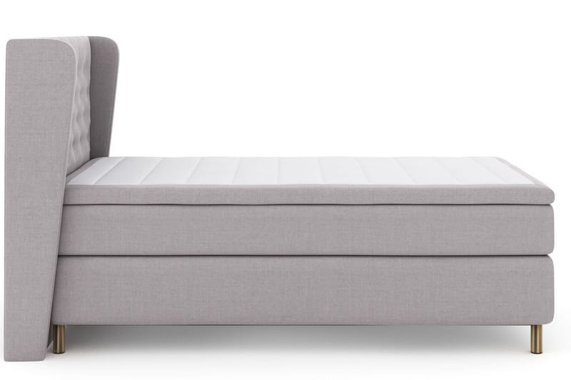 Select No 6 Komplett Sängpaket 120x200 Medium Latex/Memory - Ljusgrå/Koppar - Möbler - Säng - Komplett sängpaket