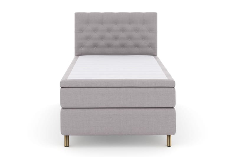Select No 6 Komplett Sängpaket 120x200 Medium Latex/Memory - Ljusgrå/Koppar - Möbler - Säng - Komplett sängpaket