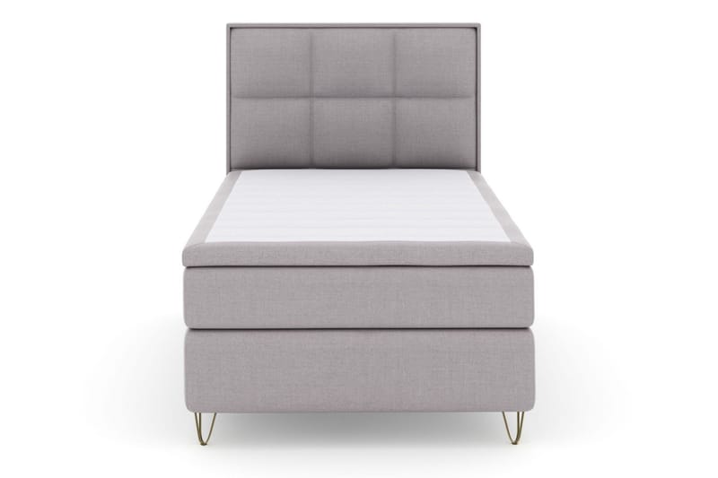 Select No 6 Komplett Sängpaket 120x200 Medium Latex/Memory - Ljusgrå/Metall V-form - Möbler - Säng - Komplett sängpaket