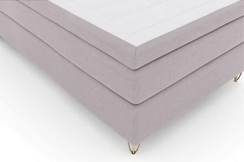 Select No 6 Komplett Sängpaket 120x200 Medium Latex/Memory - Ljusgrå/Metall V-form - Möbler - Säng - Komplett sängpaket