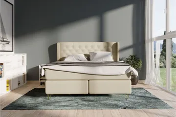 Select No 6 Komplett Sängpaket 120x200 Medium Memory/Pocket - Beige/Guld - Möbler - Säng - Komplett sängpaket