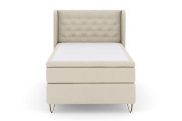 Select No 6 Komplett Sängpaket 120x200 Medium Memory/Pocket - Beige/Metall V-form - Möbler - Säng - Komplett sängpaket