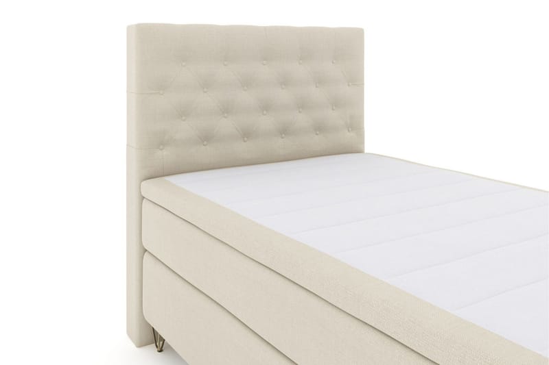 Select No 6 Komplett Sängpaket 120x200 Medium Memory/Pocket - Beige/Metall V-form - Möbler - Säng - Komplett sängpaket