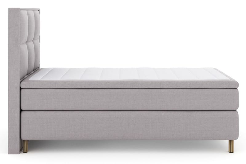 Select No 6 Komplett Sängpaket 120x200 Medium Memory/Pocket - Ljusgrå/Koppar - Möbler - Säng - Komplett sängpaket