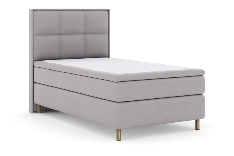 Select No 6 Komplett Sängpaket 120x200 Medium Memory/Pocket - Ljusgrå/Koppar - Möbler - Säng - Komplett sängpaket