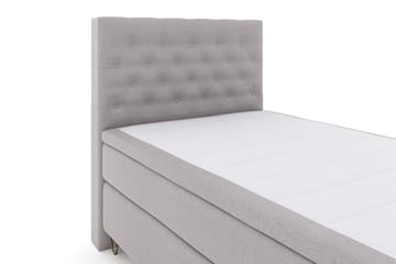 Select No 6 Komplett Sängpaket 120x200 Medium Memory/Pocket - Ljusgrå/Metall V-form - Möbler - Säng - Komplett sängpaket