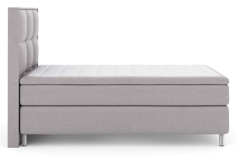 Select No 6 Komplett Sängpaket 120x200 Medium Memory/Pocket - Ljusgrå/Metall - Möbler - Säng - Komplett sängpaket