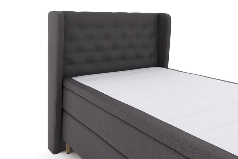 Select No 6 Komplett Sängpaket 120x200 Medium Memory/Pocket - Mörkgrå/Koppar - Möbler - Säng - Komplett sängpaket