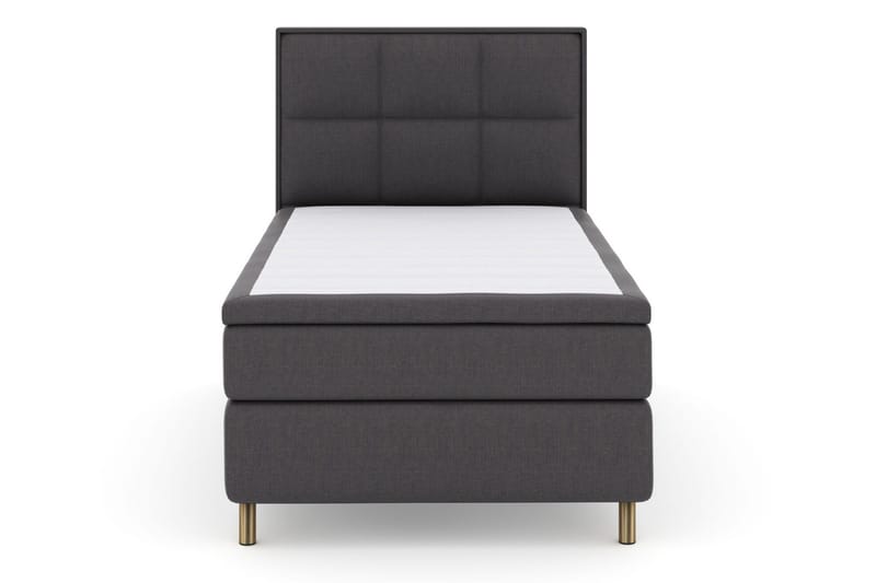 Select No 6 Komplett Sängpaket 120x200 Medium Memory/Pocket - Mörkgrå/Koppar - Möbler - Säng - Komplett sängpaket