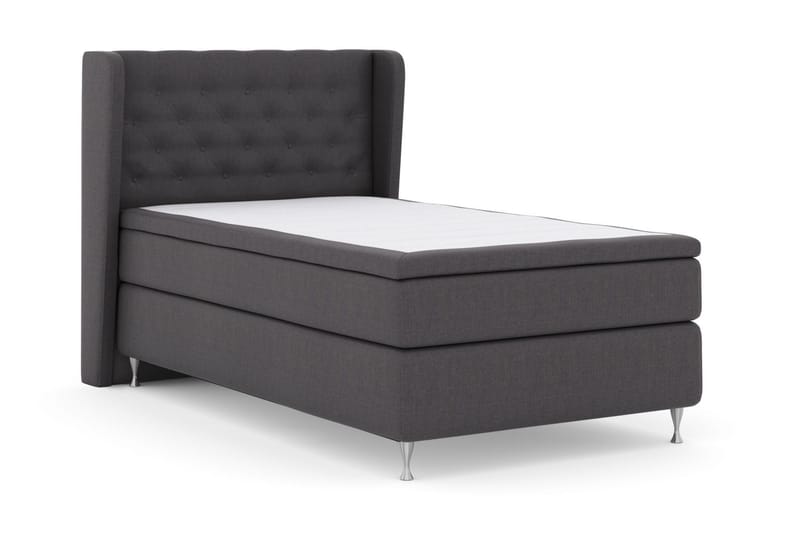 Select No 6 Komplett Sängpaket 120x200 Medium Memory/Pocket - Mörkgrå/Silver - Möbler - Säng - Komplett sängpaket
