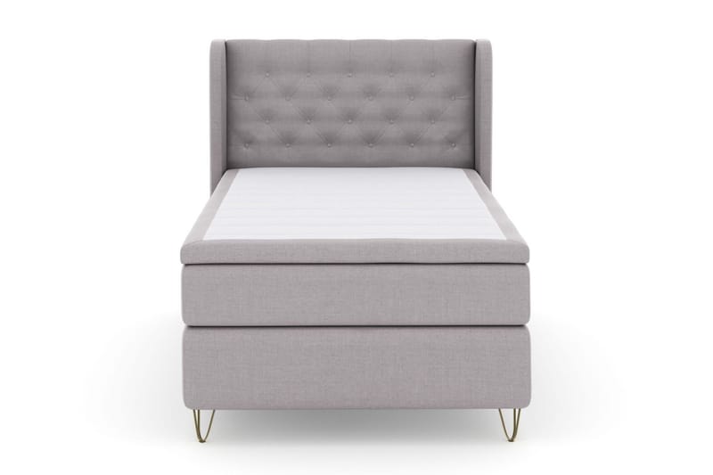 Select No 6 Komplett Sängpaket 120x200 Medium Watergel - Ljusgrå/Metall V-form - Möbler - Säng - Komplett sängpaket