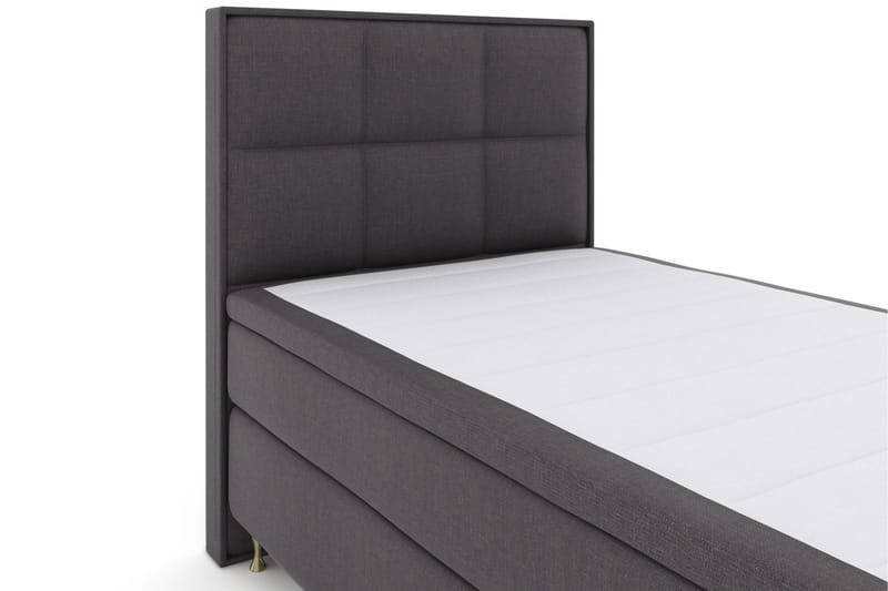 Select No 6 Komplett Sängpaket 120x200 Medium Watergel - Mörkgrå/Guld - Möbler - Säng - Komplett sängpaket