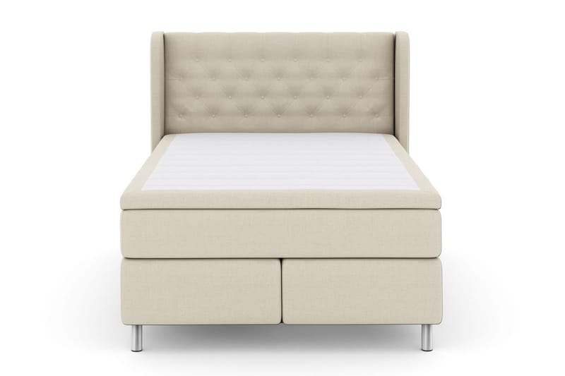 Select No 6 Komplett Sängpaket 140x200 Fast Latex/Memory - Beige/Metall - Möbler - Säng - Komplett sängpaket